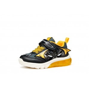DEPORTIVO ELASTICO Y VELCRO BLACK/YELLOW