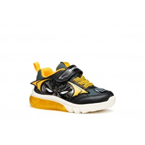 DEPORTIVO ELASTICO Y VELCRO BLACK/YELLOW