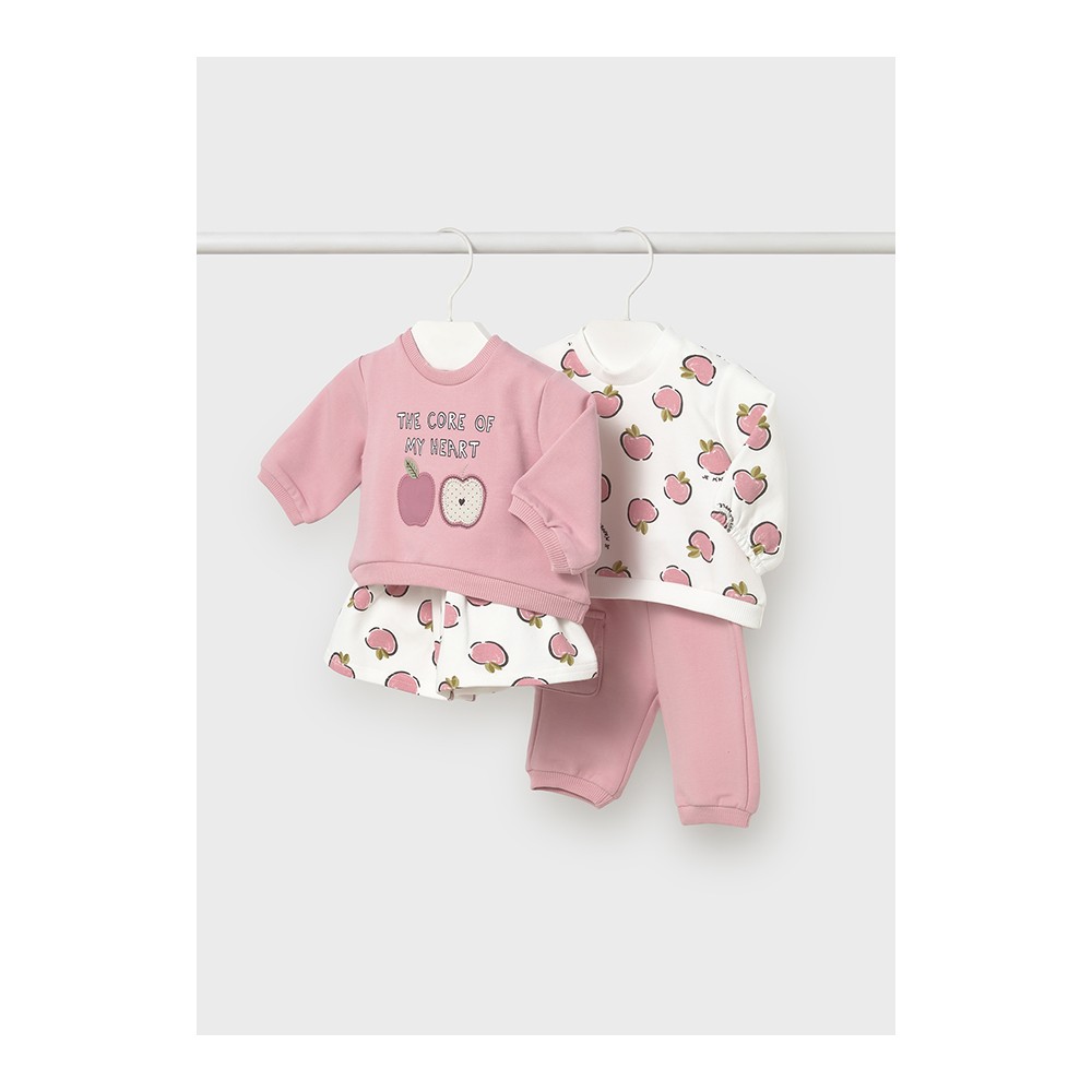 CONJUNTO PUNTO 4 PIEZAS ORQUIDEA