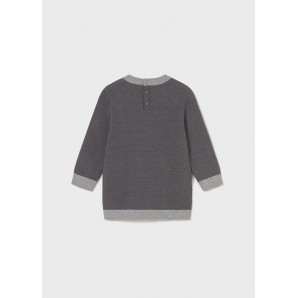 VESTIDO TRICOT JACQUARD PLOMO