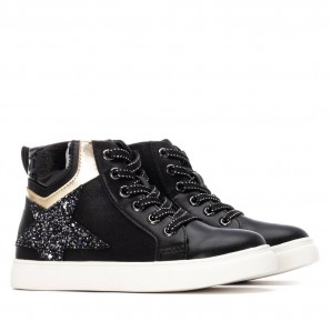 SNEAKERS BOTA ESTRELLA NEGRO