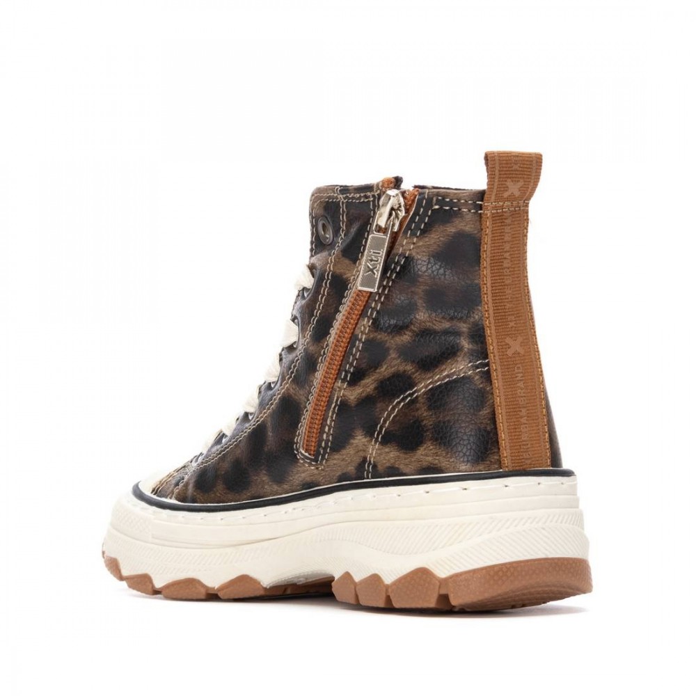 SNEAKERS BOTA DOBLE PISO LEOPARDO