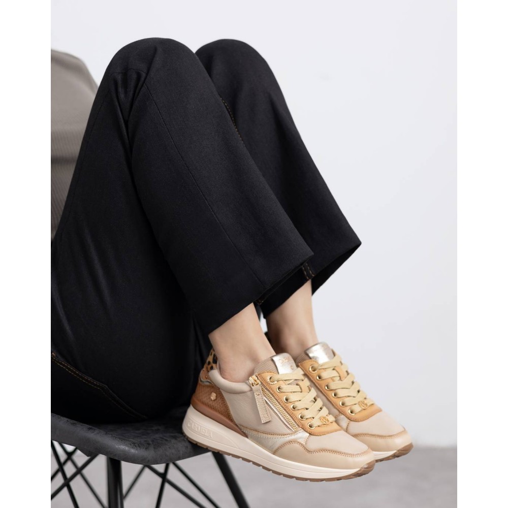 DEPORTIVO CASUAL PIEL BEIG