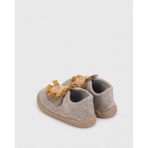 ZAPATILLA VELCRO BAREFOOT LEON TAUPE