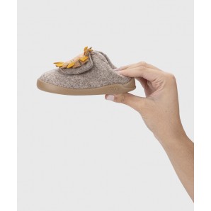 ZAPATILLA VELCRO BAREFOOT LEON TAUPE