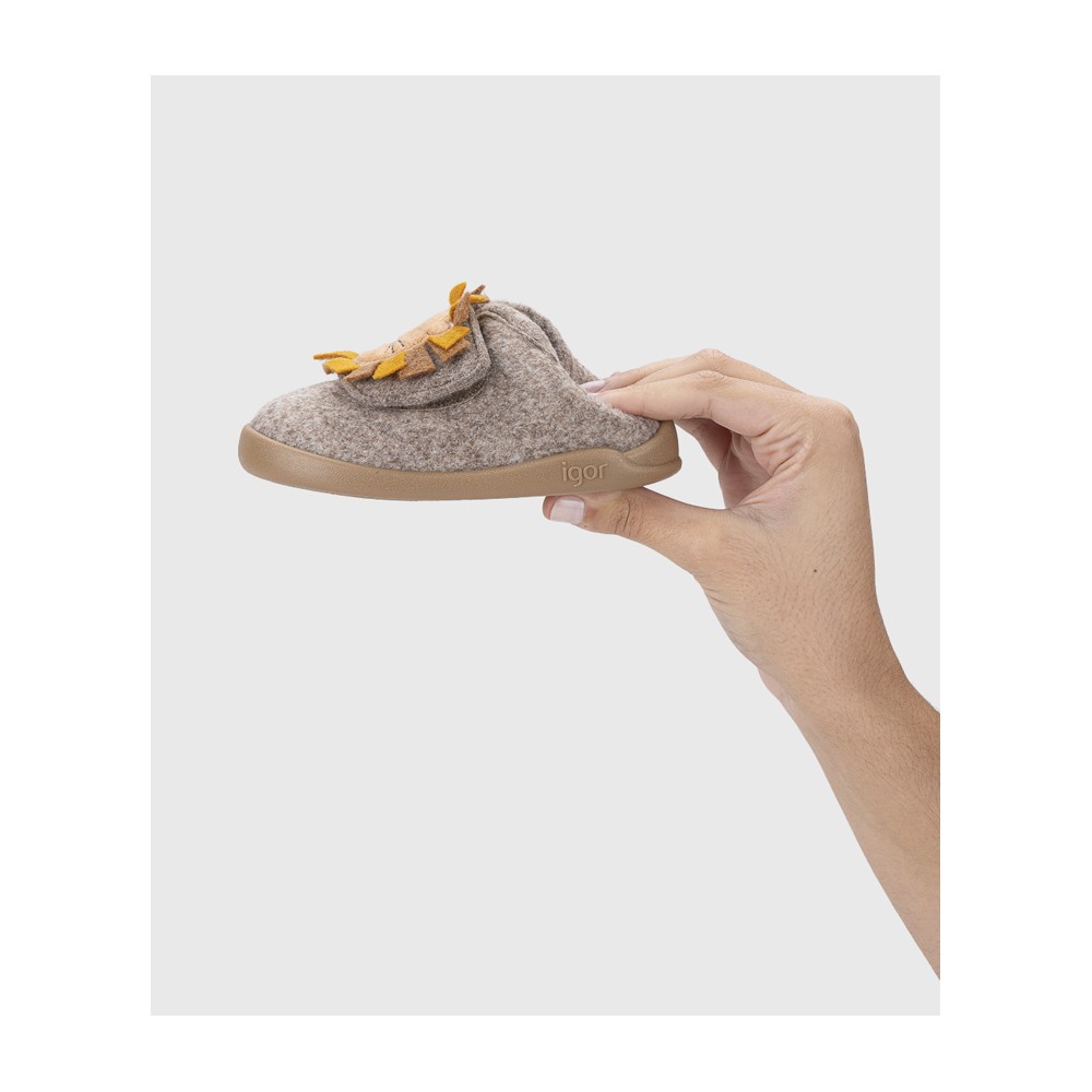 ZAPATILLA VELCRO BAREFOOT LEON TAUPE