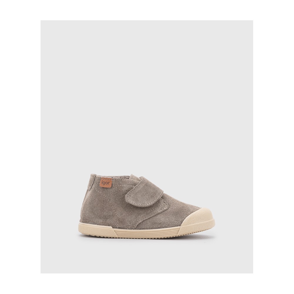 BOTITA VELCRO SERRAJE BAREFOOT TOPO