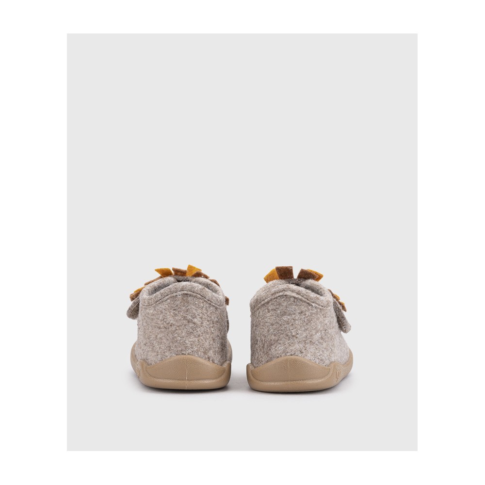ZAPATILLA VELCRO BAREFOOT LEON TAUPE