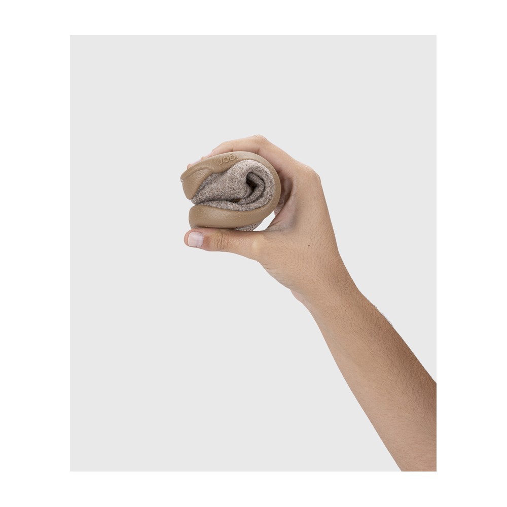 ZAPATILLA VELCRO BAREFOOT LEON TAUPE