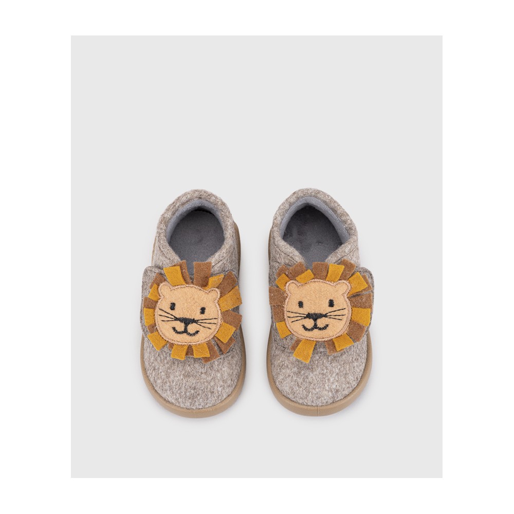 ZAPATILLA VELCRO BAREFOOT LEON TAUPE