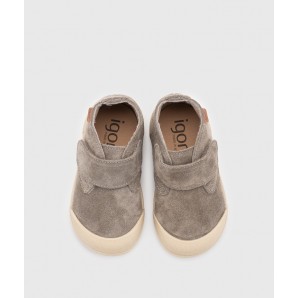 BOTITA VELCRO SERRAJE BAREFOOT TOPO