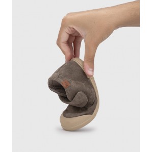 BOTITA VELCRO SERRAJE BAREFOOT TOPO