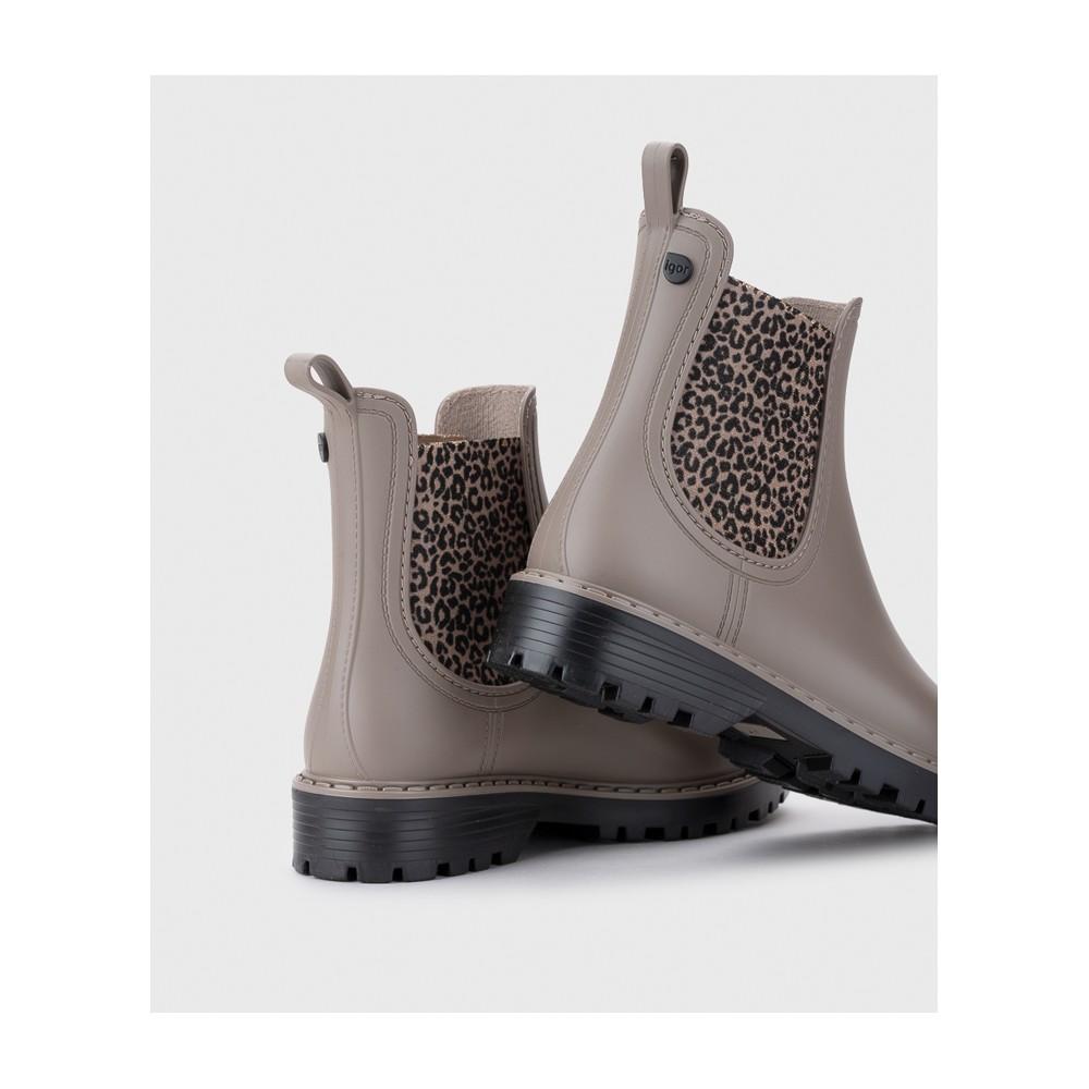 BOTIN LLUVI ELASTICO LATERAL TAUPE