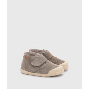 BOTITA VELCRO SERRAJE BAREFOOT TOPO