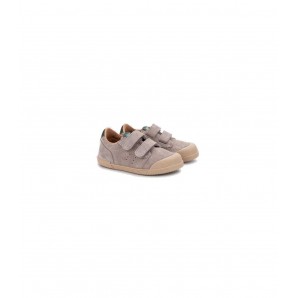 ZAPATO VELCROS SUEDE BAREFOOT TOPO