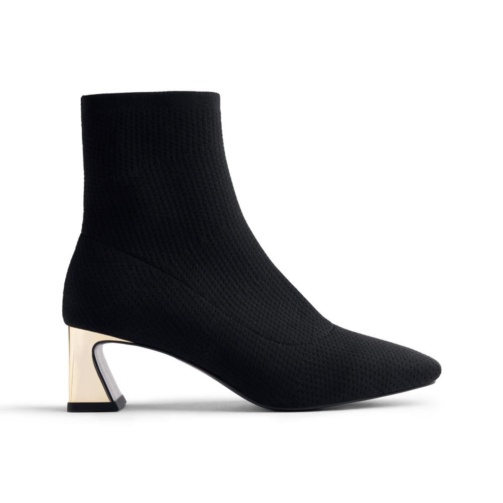 BOTIN NEGRO TACON DORADO