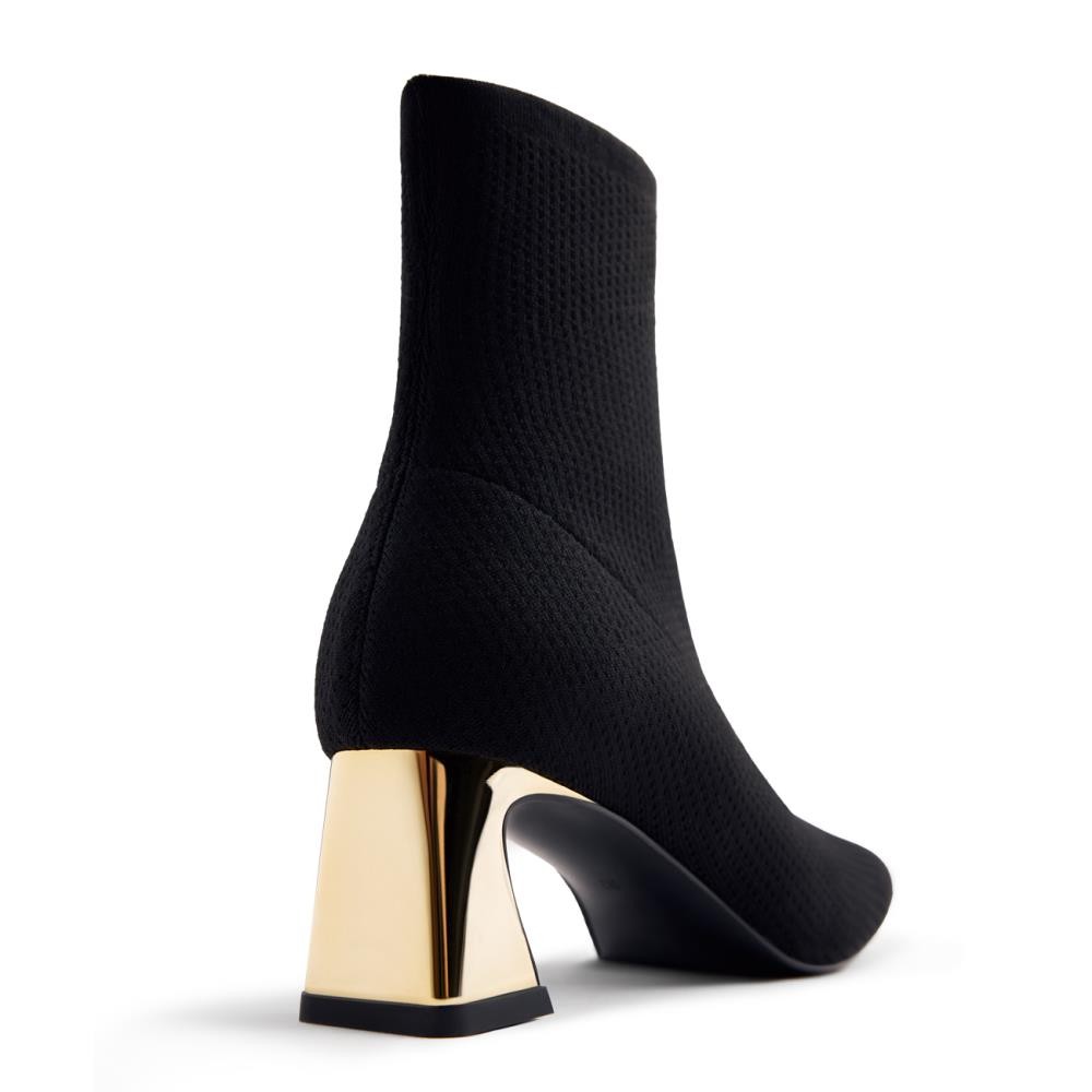 BOTIN NEGRO TACON DORADO