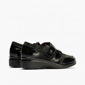 BLUCHER LYCRA CON VELCRO NEGRO