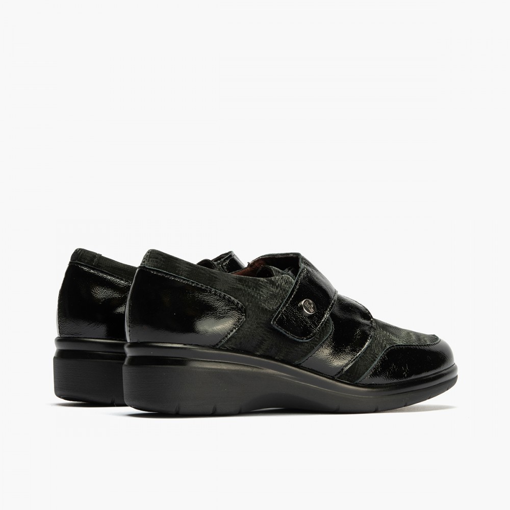 BLUCHER LYCRA CON VELCRO NEGRO