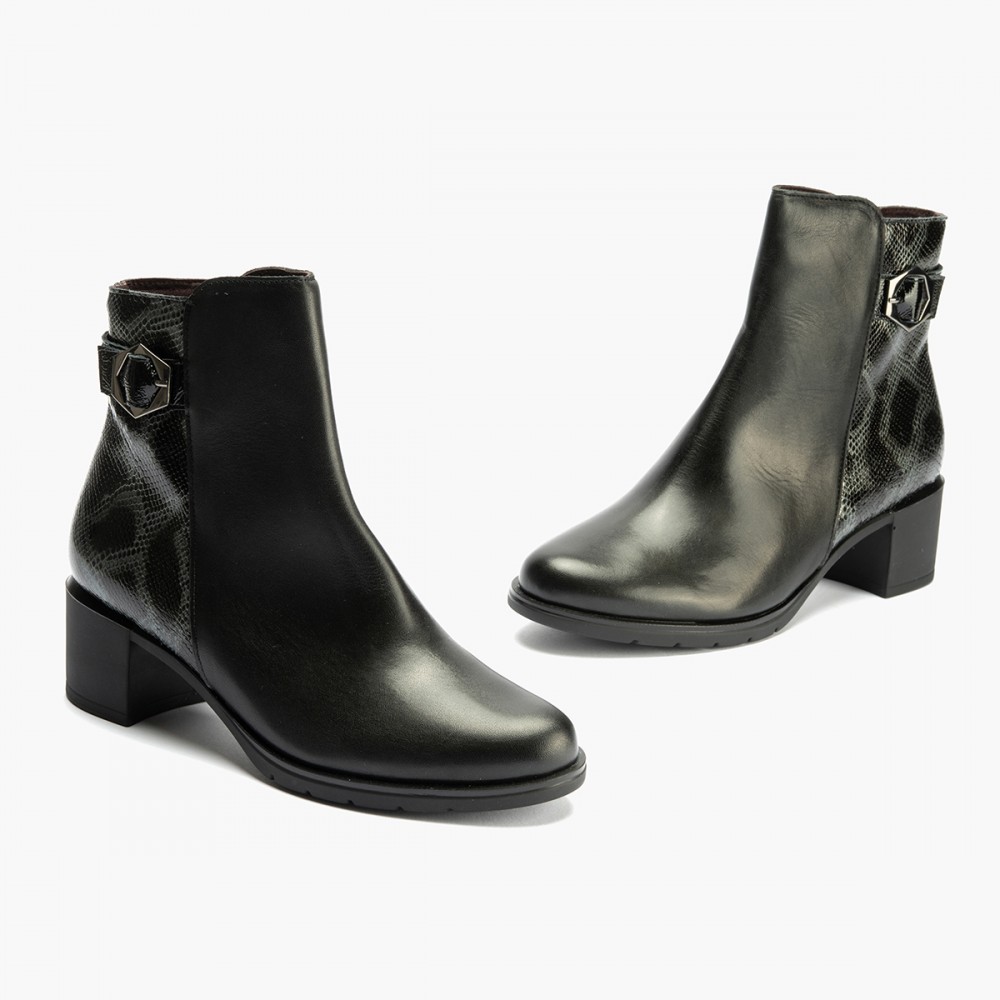 BOTIN HEBILLA CUELLO NEGRO