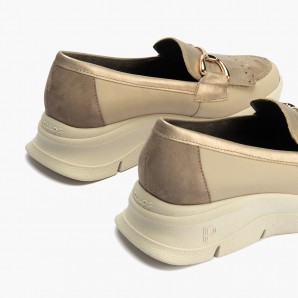 MOCASIN ESTRIBO CON FLECOS PIEDRA