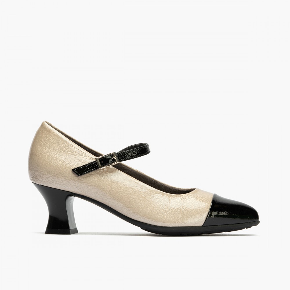 MERCEDES BICOLOR NEGRO/PIEDRA