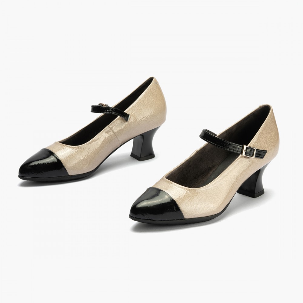 MERCEDES BICOLOR NEGRO/PIEDRA