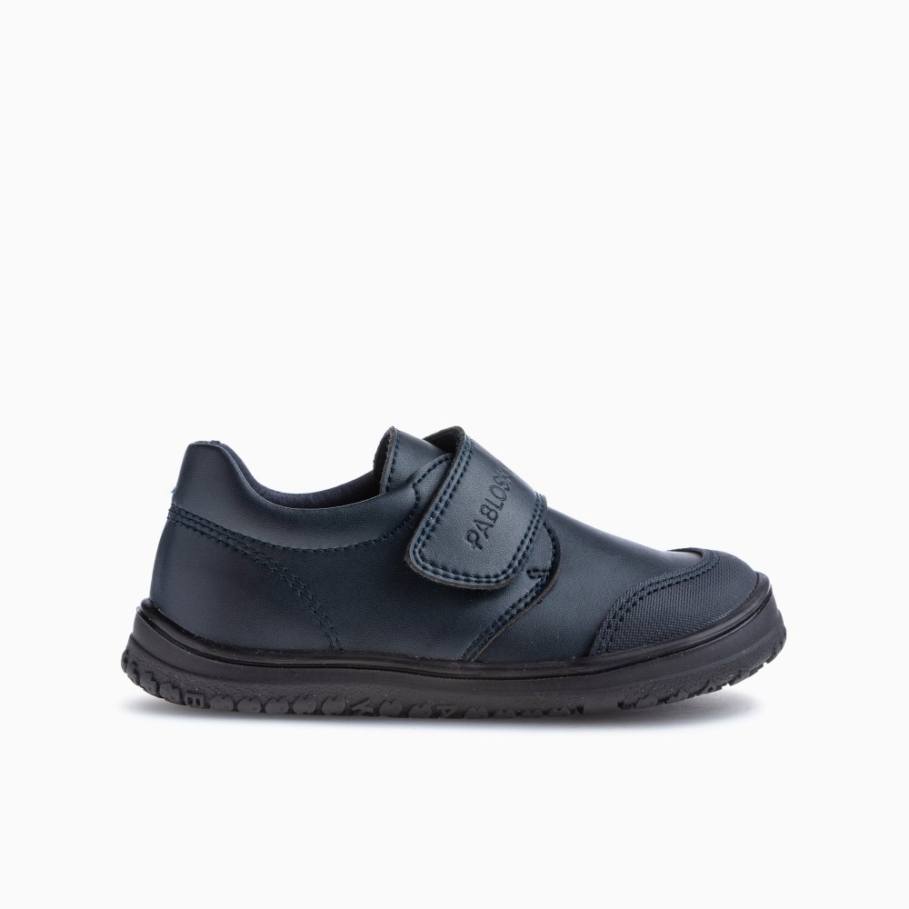 BLUCHER COLEGIAL VELCRO BAREFOOT MARINO