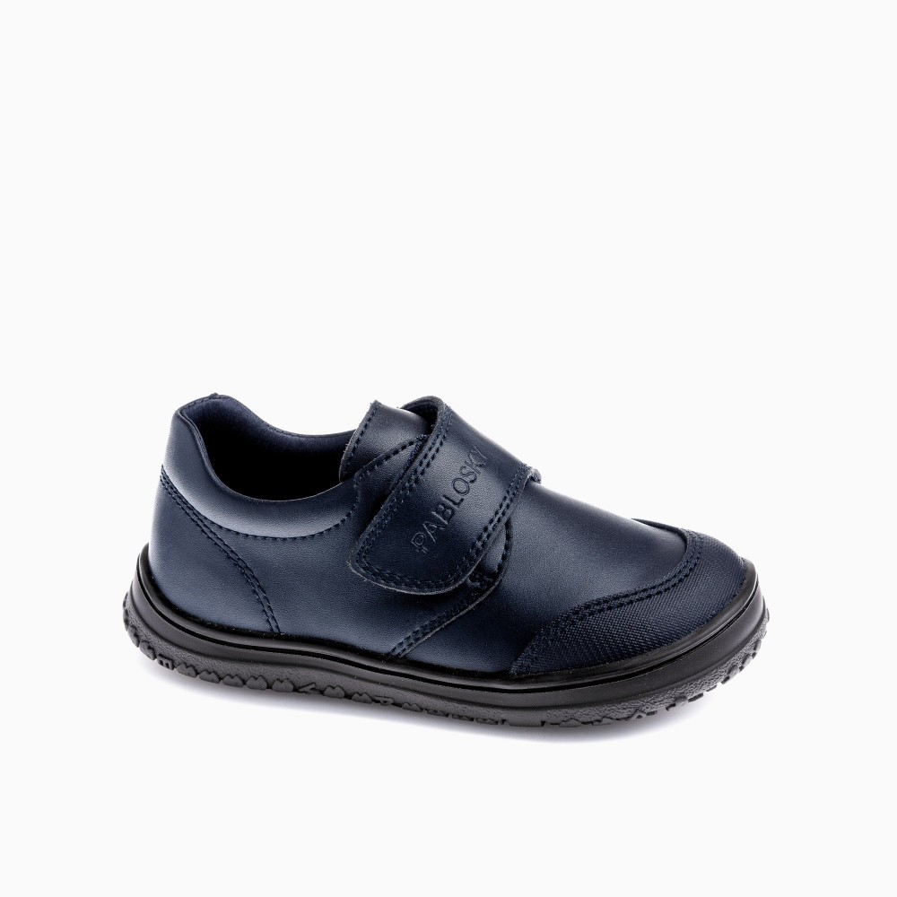 BLUCHER COLEGIAL VELCRO BAREFOOT MARINO