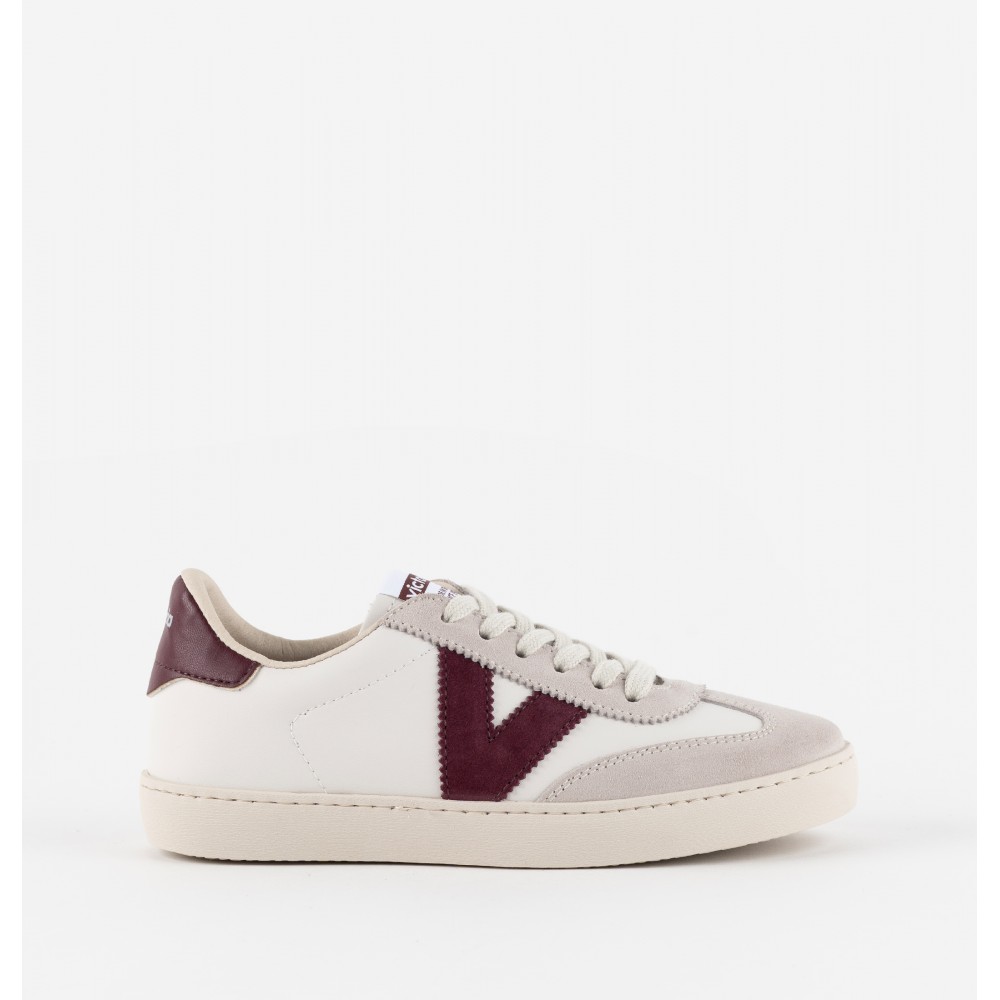 SNEAKERS "V"  BORDO
