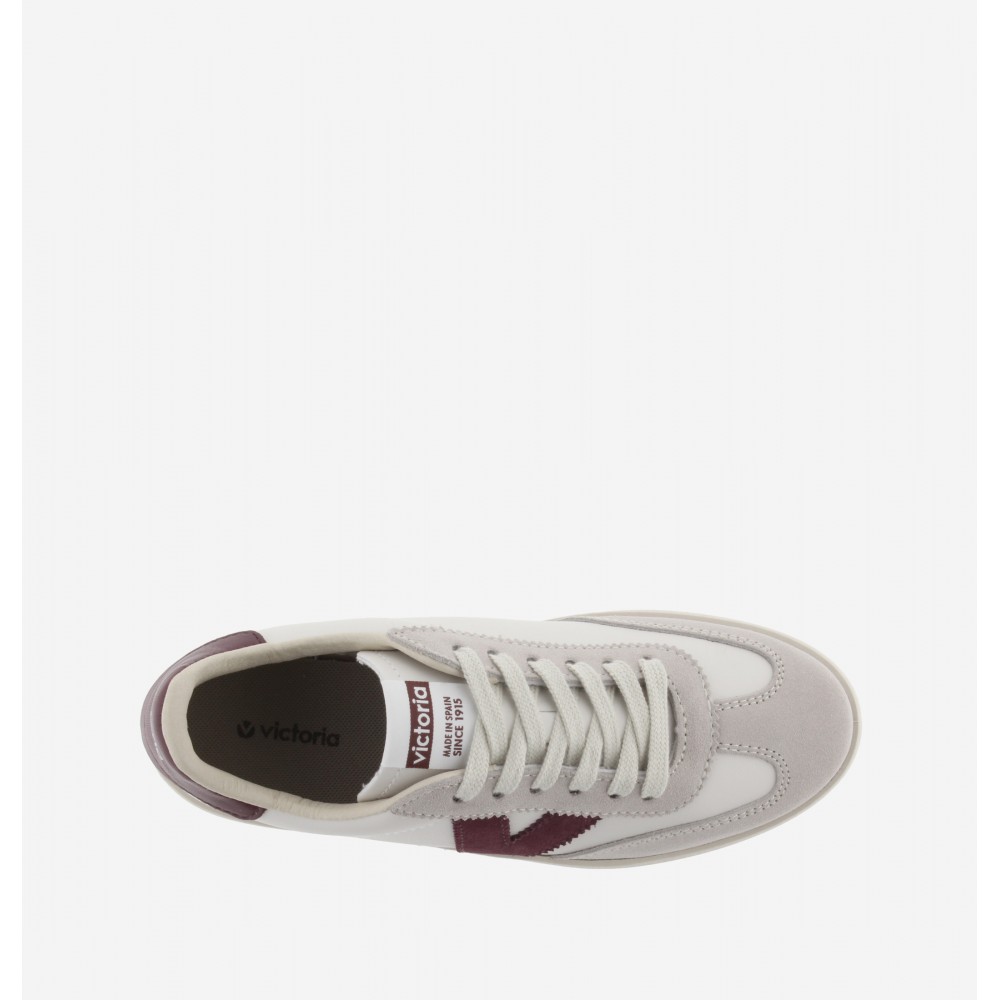 SNEAKERS "V"  BORDO