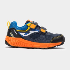 DEPORTIVO VELCROS MARINO NARANJA