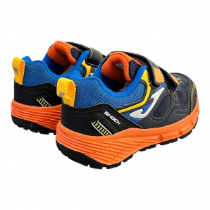 DEPORTIVO VELCROS MARINO NARANJA