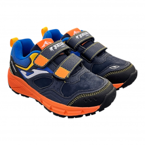 DEPORTIVO VELCROS MARINO NARANJA