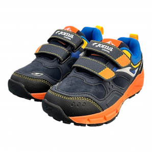 DEPORTIVO VELCROS MARINO NARANJA