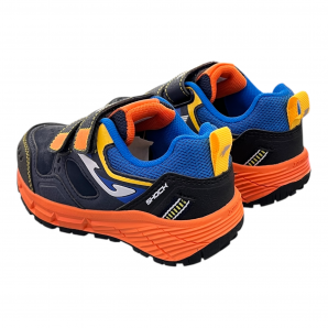 DEPORTIVO VELCROS MARINO NARANJA