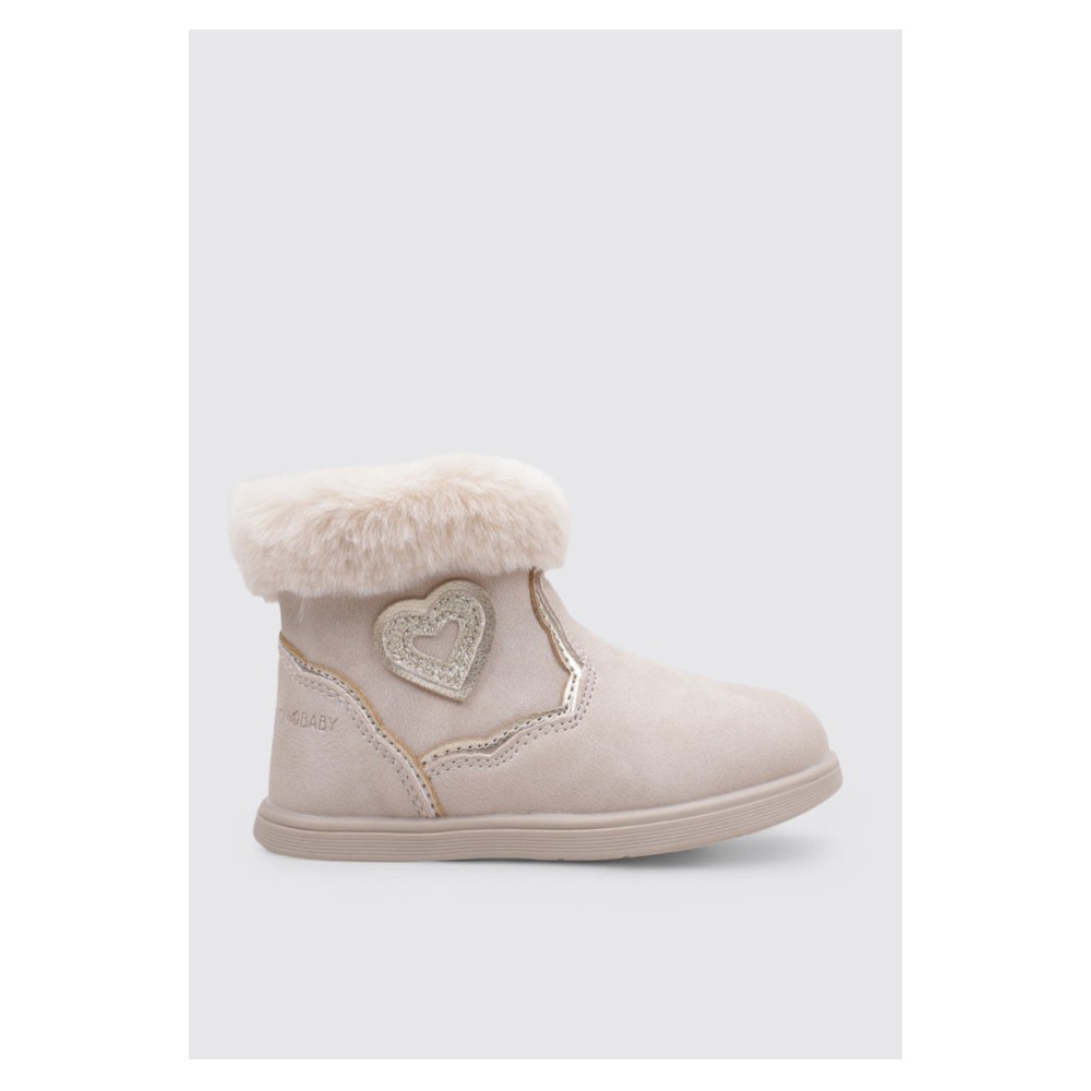 BOTITA BAREFOOT CUELLO PELO BEIG