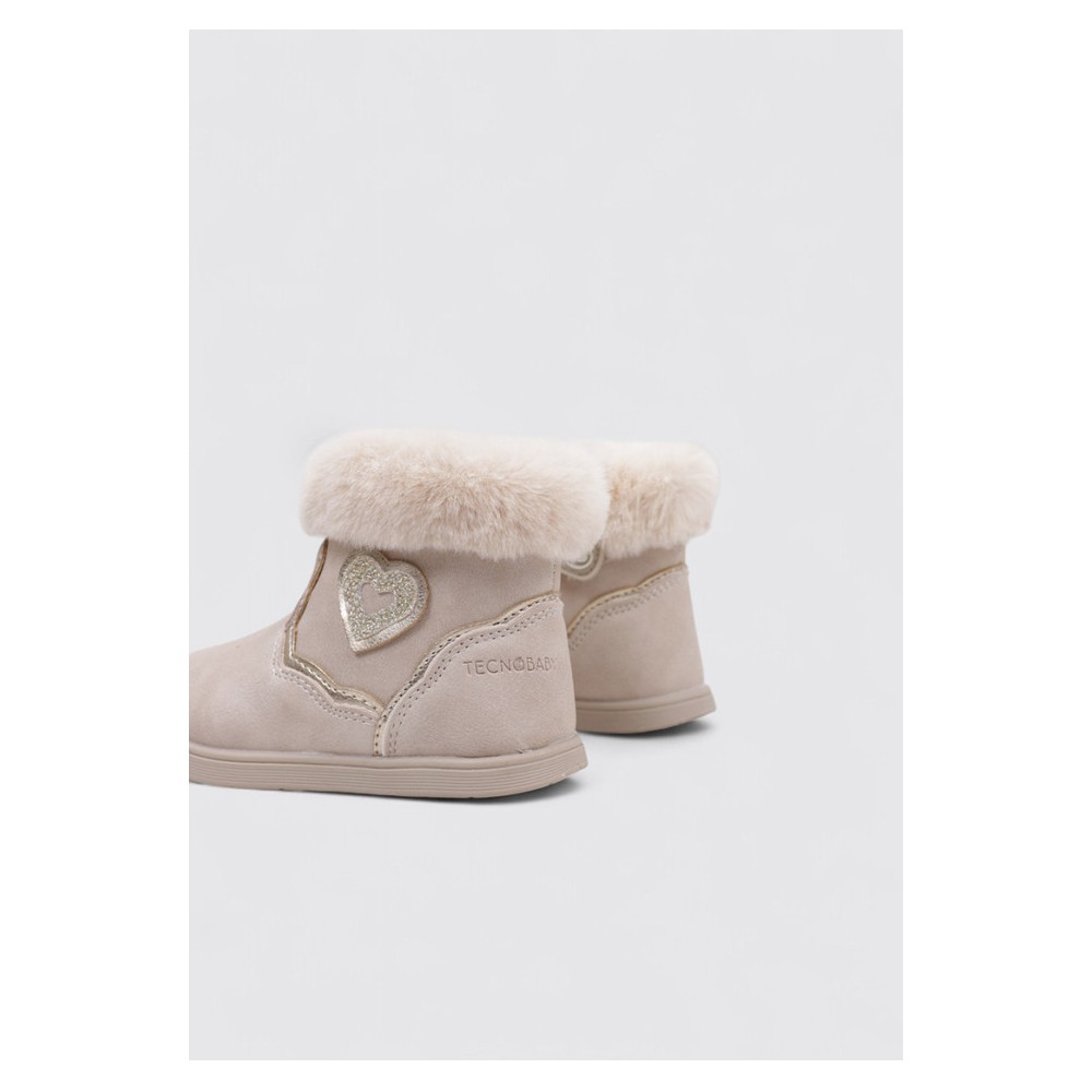 BOTITA BAREFOOT CUELLO PELO BEIG