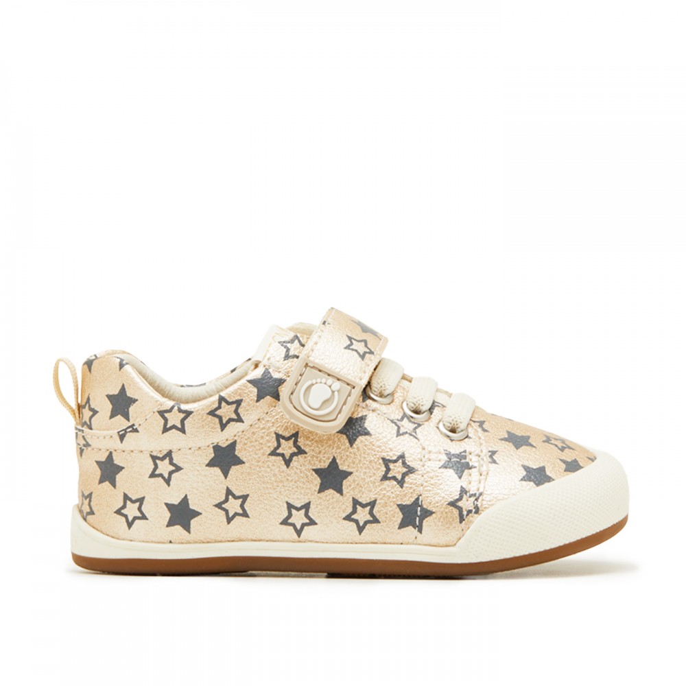 ZAPATITO BAREFOOT ESTRELLAS GOLD