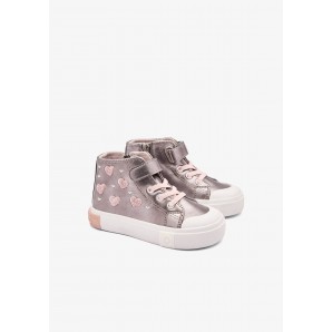 SNEAKERS BOTA CORAZONES SILVER