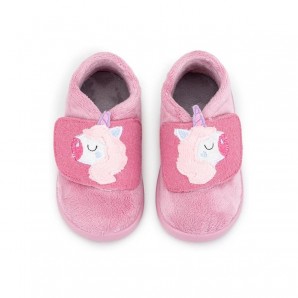 ZAPATILLA VELCRO BAREFOOT UNICORNIO ROSA