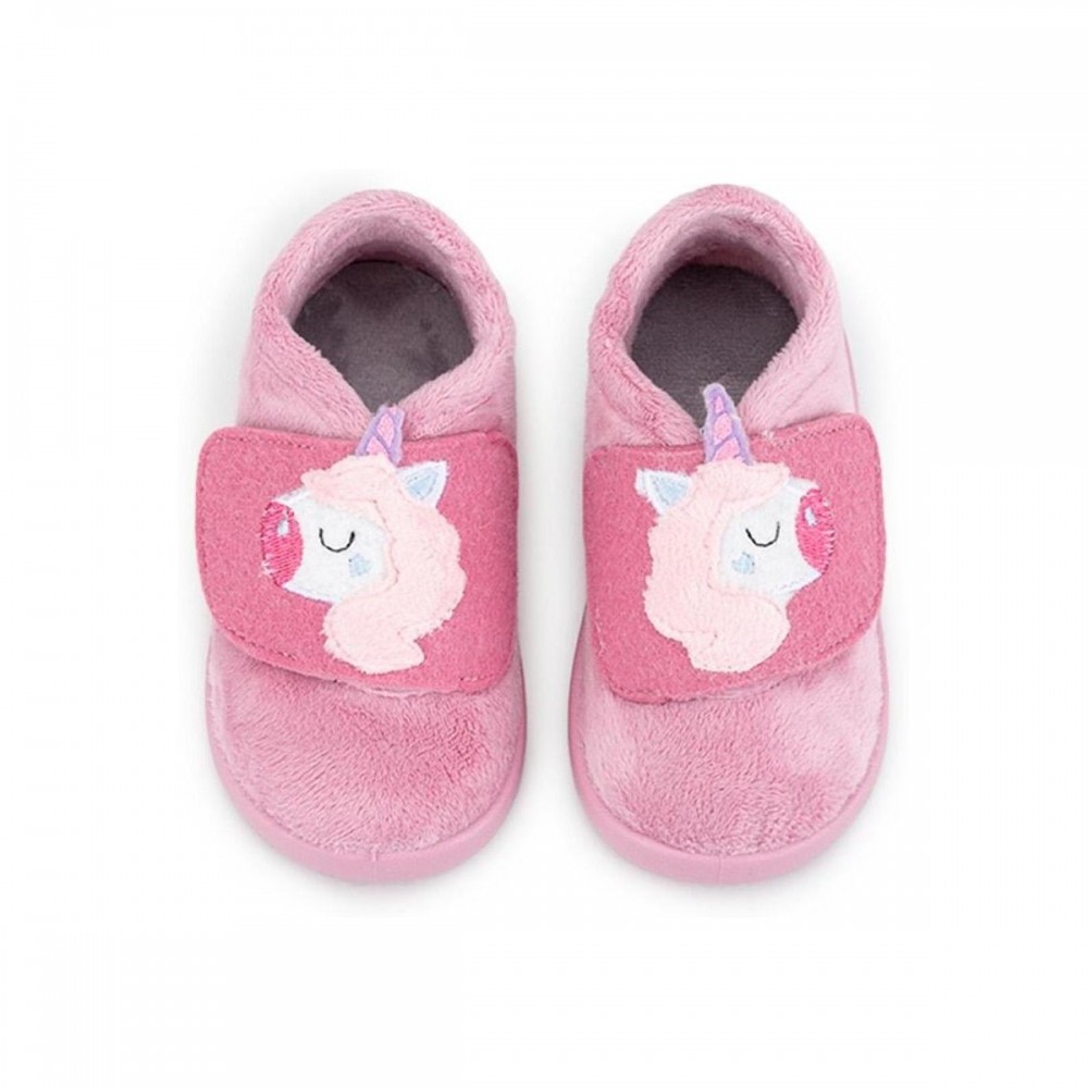 ZAPATILLA VELCRO BAREFOOT UNICORNIO ROSA