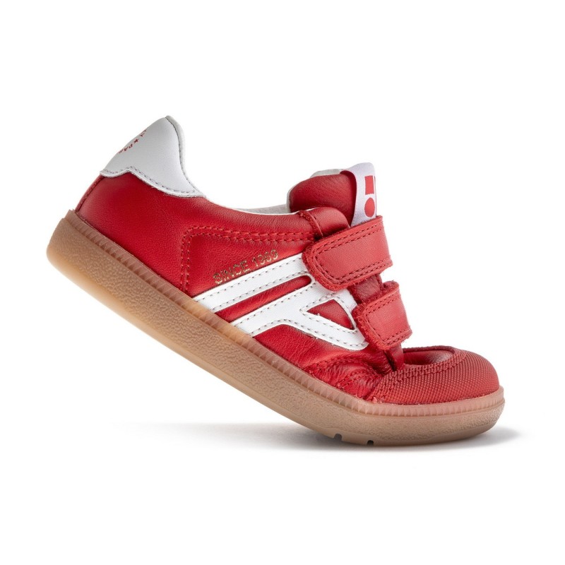 DEPORTIVO VELCROS BAREFOOT CEREZA