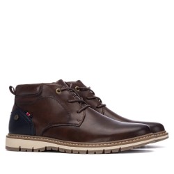 BOTIN CORDONES MARRON