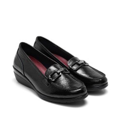 MOCASIN ESTRIBO CON BRILLANTES NEGRO
