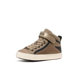 SNEAKERS ELASTICO Y VELCRO BEIG/BLACK