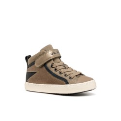 SNEAKERS ELASTICO Y VELCRO BEIG/BLACK