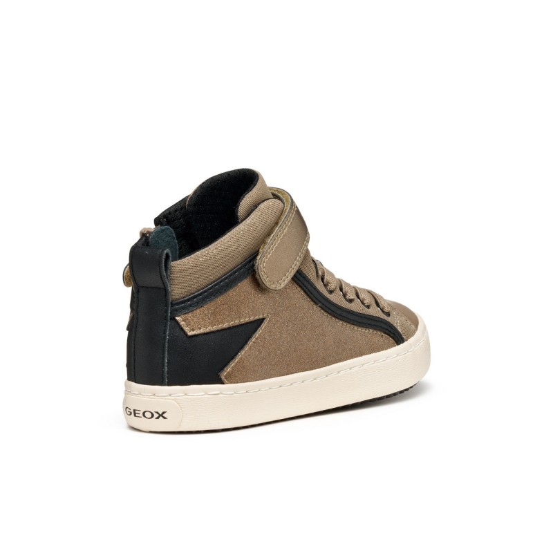 SNEAKERS ELASTICO Y VELCRO BEIG/BLACK