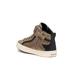 SNEAKERS ELASTICO Y VELCRO BEIG/BLACK