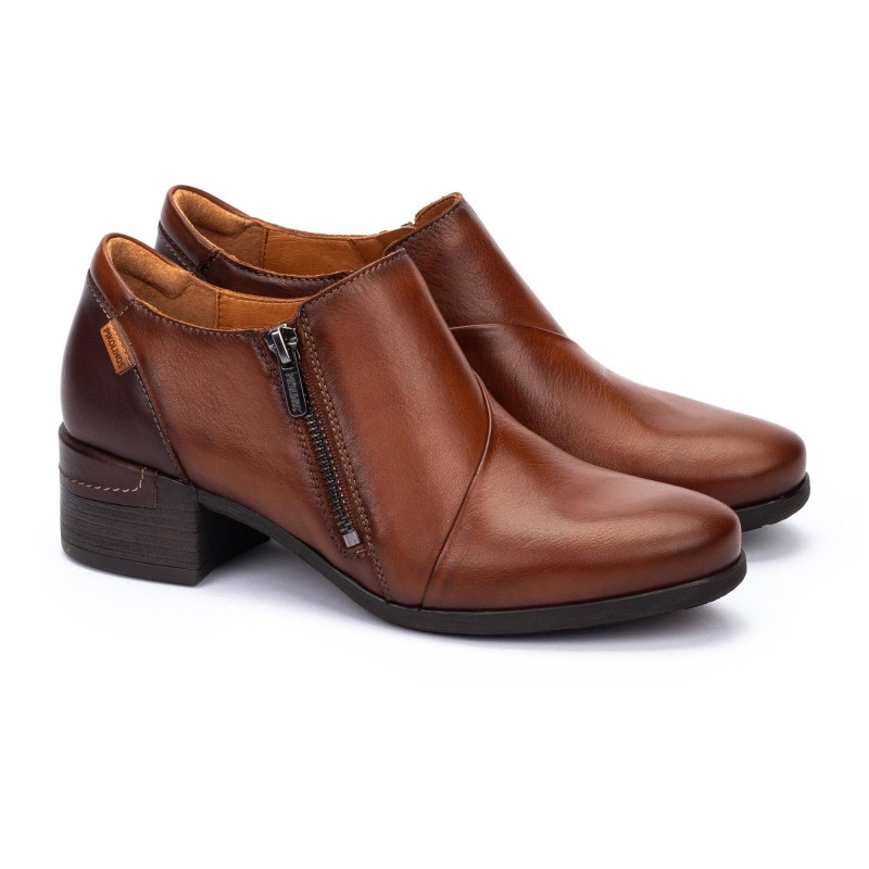 ZAPATO ABOTINADO CREMALLERA CUERO